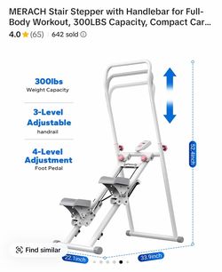 Stair stepper workout machine