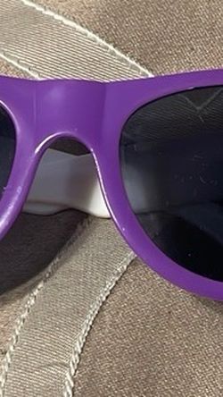 Purple and White Kids Sunglasses