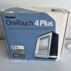 Maxtor one touch 4 plus, external hard drive for pc and Mac! New never used