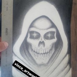 Skeletor 10x7 Inch Portrait 