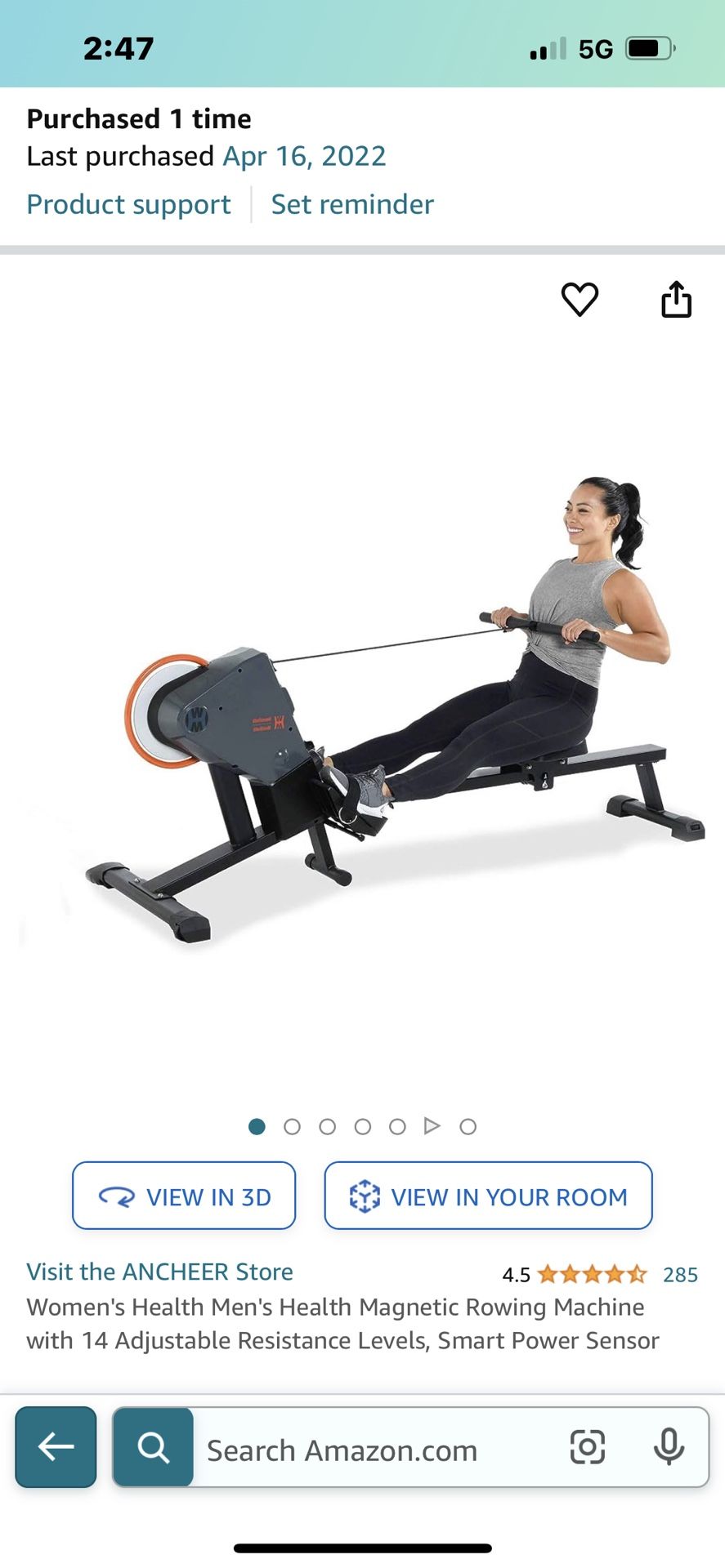 Magnetic Rowing machine