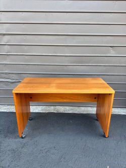 Mid-Century Modern Teak Mobile Desk