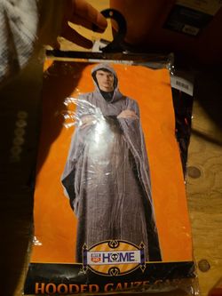 Hooded gauze cape costume