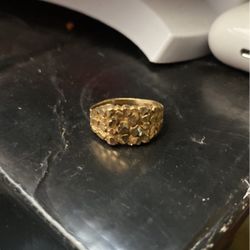 10k Gold Nugget Ring 