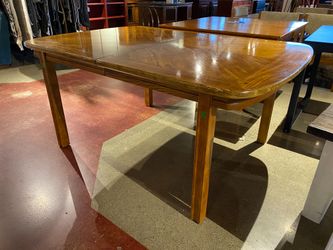 Sturdy All Wood Soft Edge Dining Table