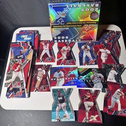 Huge 2009 Upper Deck X Baseball Star Lot – Jeter, Griffey, Ichiro, Cabrera, Ortiz, A-Rod, Chipper + Inserts
