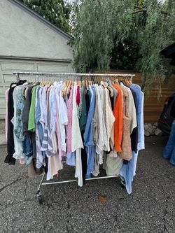 Rack of clothes all for 45