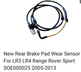 Rear Brake Pad Wear Sensor Lr3 Lr4 Land/Range Rover