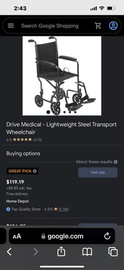 Drive Transport Chair