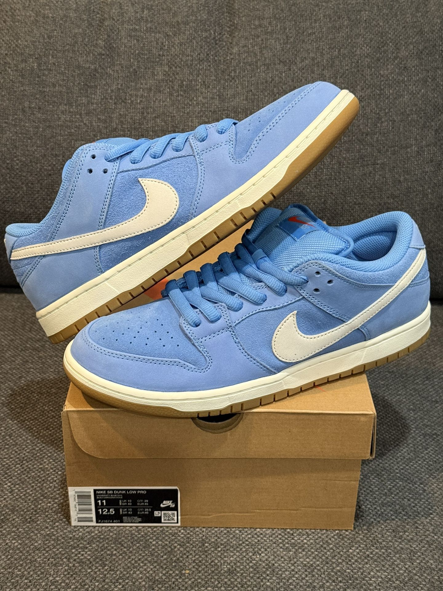 Nike SB Dunk Low University Blue Gum Size 11