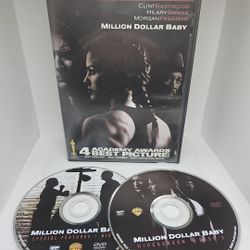 Million Dollar Baby (DVD, 2004) Rare Blockbuster Case - 4 Academy Awards 