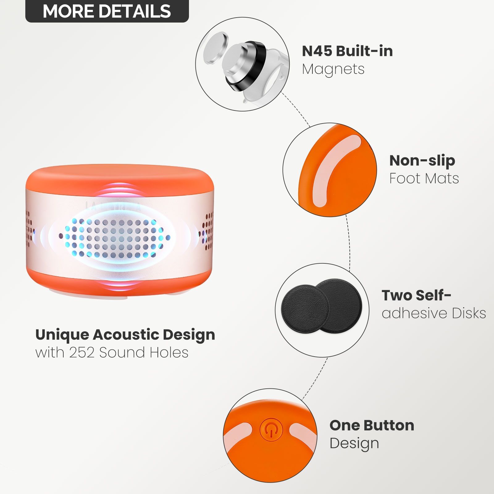 Tumbler Speaker, Portable Magnetic Bluetooth Speaker