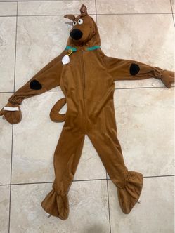 Official Scooby-Doo Deluxe Plush Jumpsuit Costume – Size Medium (7-8)