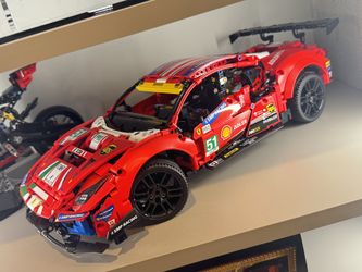 Assembled Lego Ferrari 488