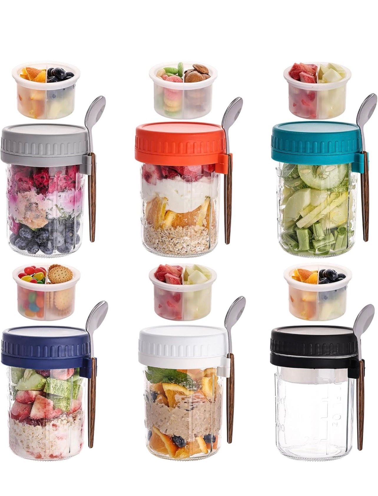 6pk containers with lids