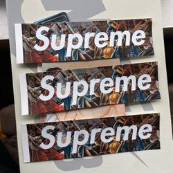 Ernie Barnes Box Logo Supreme Sticker.