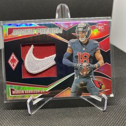 2024 PANINI PHOENIX MARVIN HARRISON JR. ROOKIE PHENOM NIKE SWOOSH RC MEM. 3/3