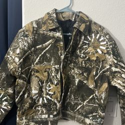 Artificalfever Camo Work Jacket Insulated Quilted Lining Size S Small Realtree