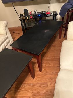 Coffee table and two end tables