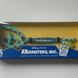 DISNEY STORE PIXAR MONSTERS INC SPECIAL EDITION COLLECTORS KEY 20TH ANNIVERSARY  Cash only  