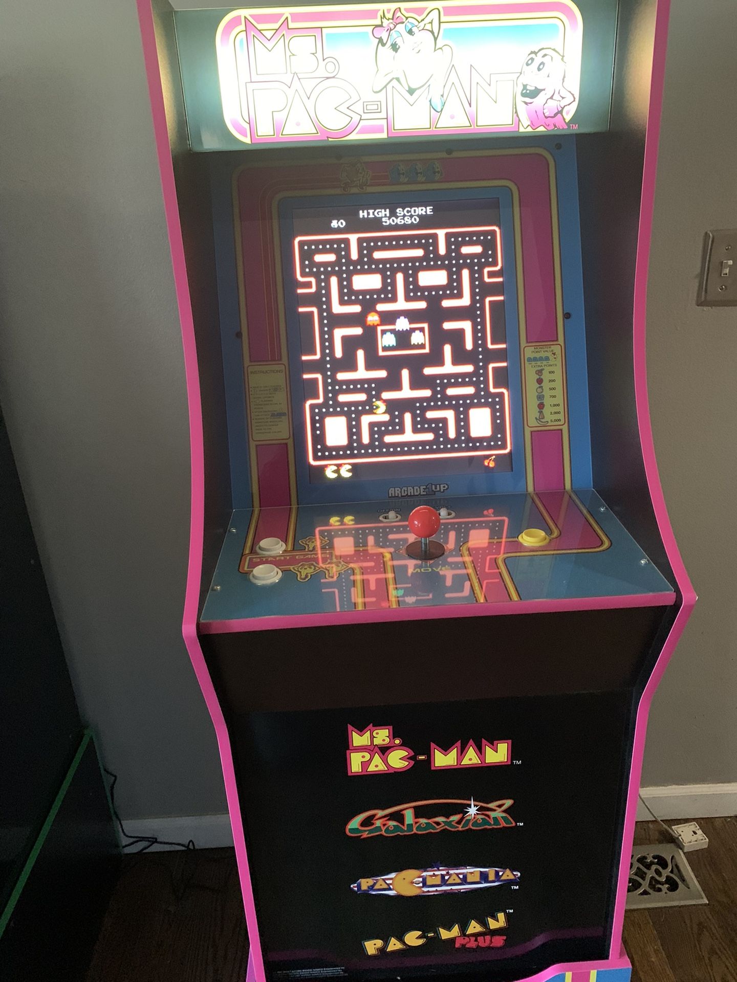 Ms. Pac-Man Arcade1up Video Game