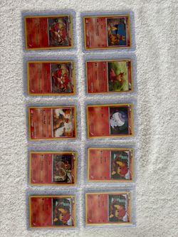 Pokémon Fire Type Card Lot of 10