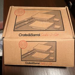 Crate & Barrel Sushi for 2 w/ Sushi Making Kit