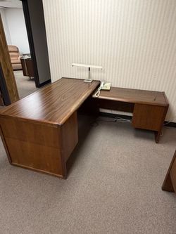 Wood office desk
