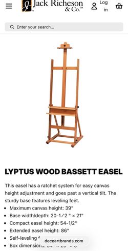 Artist Easel -was $500 new selling for $125