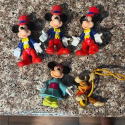 Vintage 1990S Mickey Mouse And Minnie Mouse Figurines