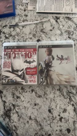 PS3 Batman Arkham City GOTY & Final Fantasy XIII-2