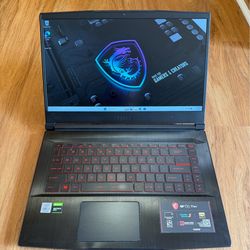 MSI GF65 Thin 10SDR Gaming core i7 10th gen 16GB Ram 1TB SSD Windows 11  15.6” Dual Display Card Screen Laptop with charger in Excellent Working condi