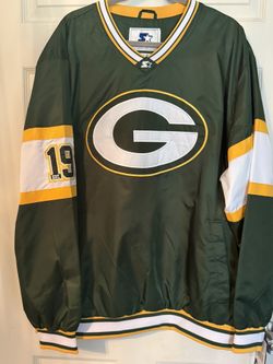 Green and yellow Starter Packers windbreaker