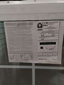 2 MI Vinyl Sliding Windows- 53 x 59 1/2