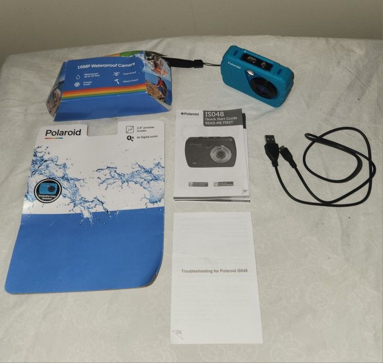 Polaroid IS048 Waterproof Instant Sharing 16 MP Digital Portable Handheld Camera