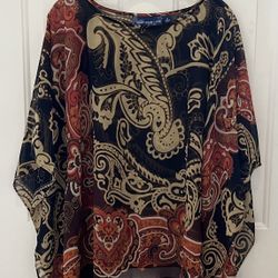 Susan Graver (M) Black Print Shawl
