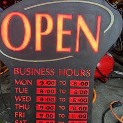 Open Sign