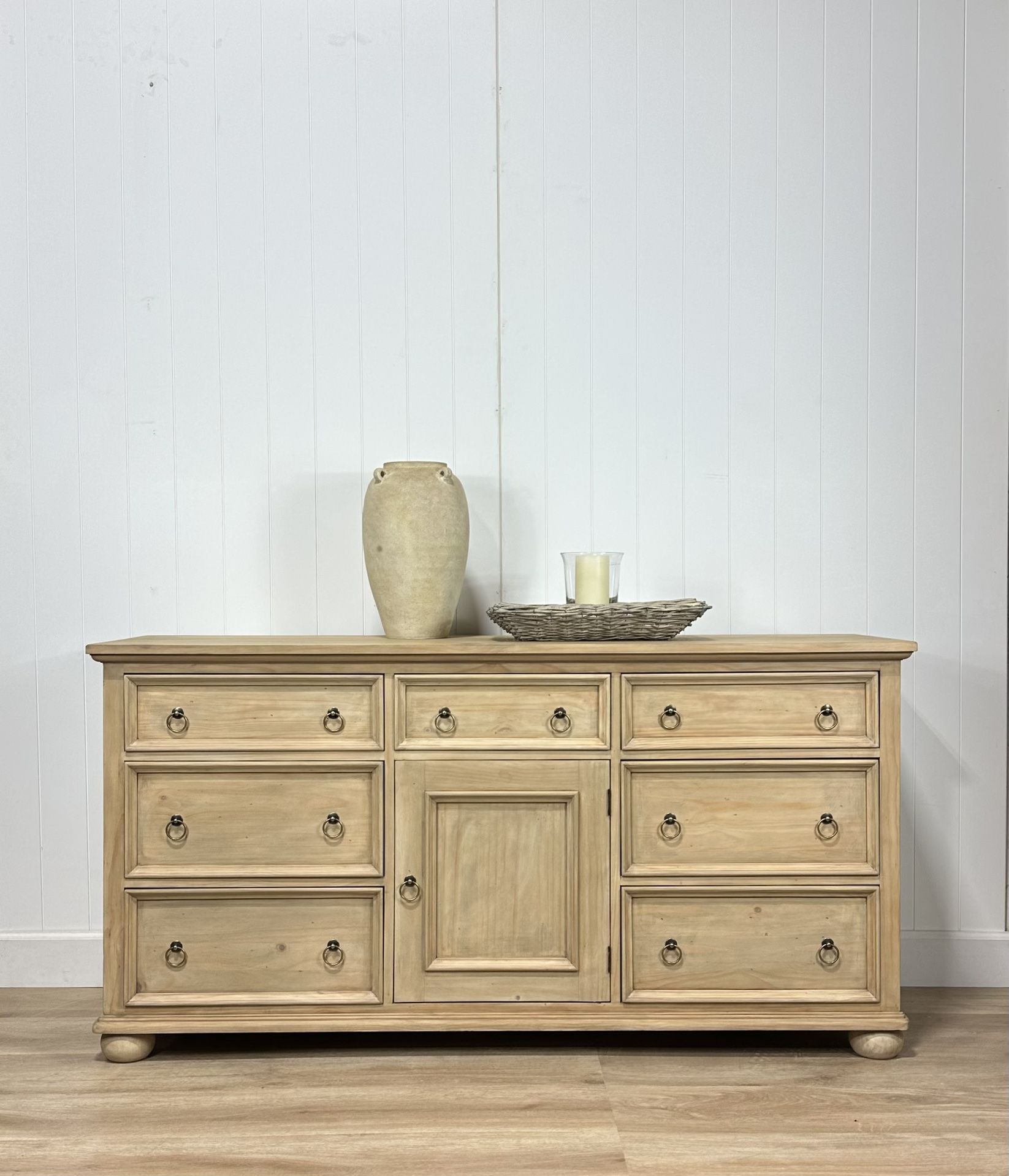 Solid Pine Wood Large Dresser