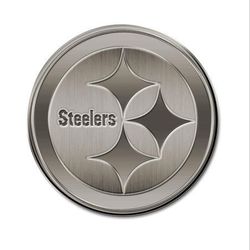Rico Industries NFL Football Standard Oval Antique Nickel Auto Emblem for Car/Truck/SUV