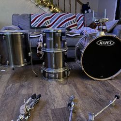 Mapex Series M 5 Piece Kit With Additional Cymbals For Sale