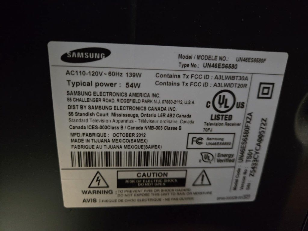 Samsung TV 46"