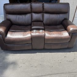Brown Leather Theater Recliners