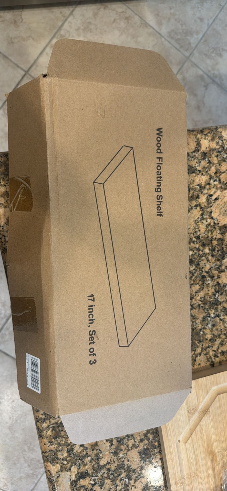 Floating Shelves 17in. Black