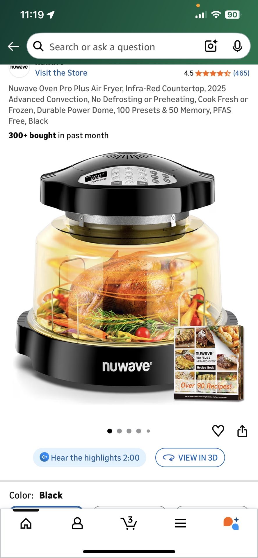 Nuwave Oven Pro Plus Air Fryer