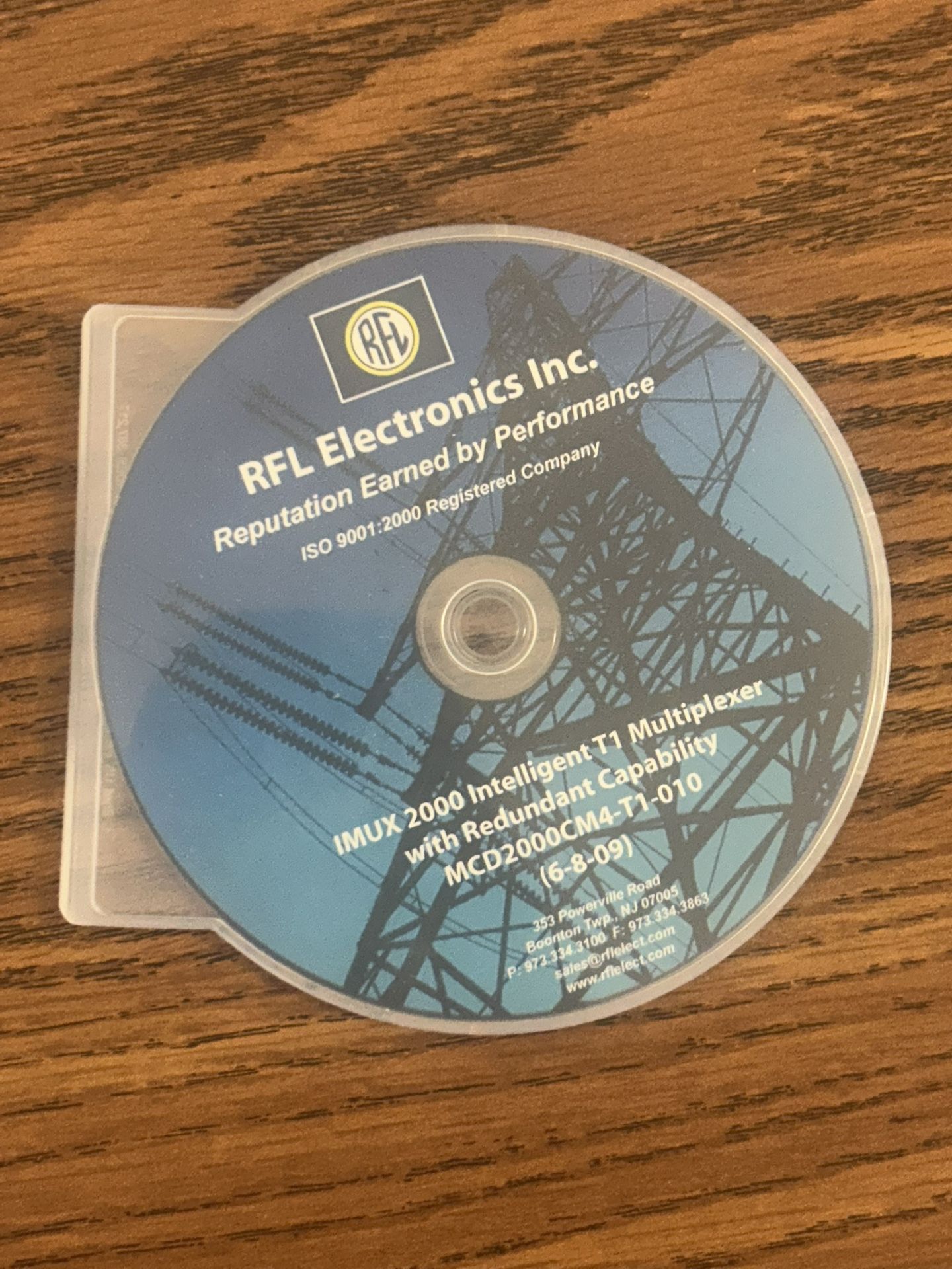 RFL Electronics Inc. iMUX 2000 Intelligent T1 Multiplexer CD
