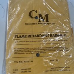 Flame Retardant Rain suit