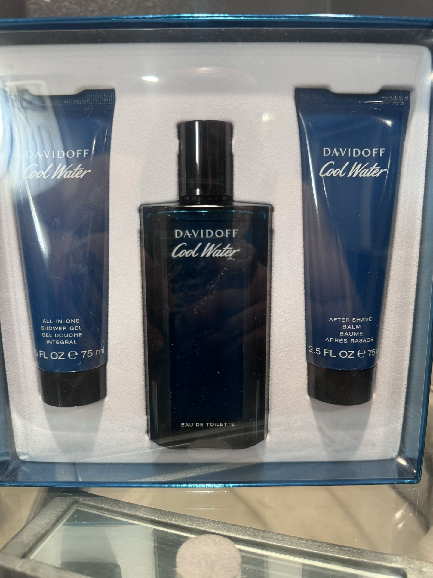 Cool Water Set Cologne Shower Gel And After Shave New