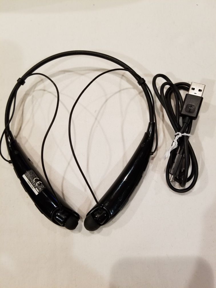 LG. Stereo headset model# HBS750 Bluetooth wireless /black