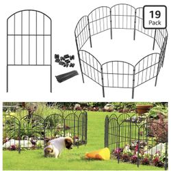 19 Piece Metal Rustproof Garden  Plant Flower Animal Fence Barrier Size Length 20ft, Height 24" New Condition 
