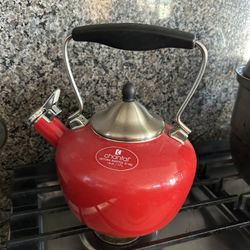 Used - Chantal Eclipse Enamel on Steel Teakettle - 1.8 quart - Red